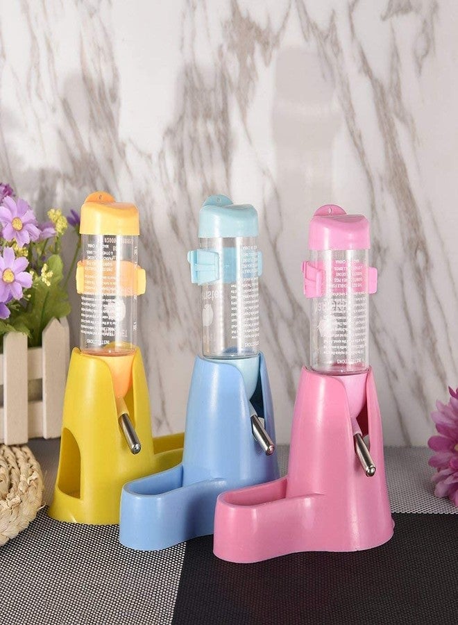 Litewoo 3 in 1 Hamster Water Bottle Small Animal Water Bottle with Food Container Base Hut Hanging Pet Automatic Feeding Drinking Dispenser for Dwarf Hamster Rats Mouse Gerbil Mice - Image 5